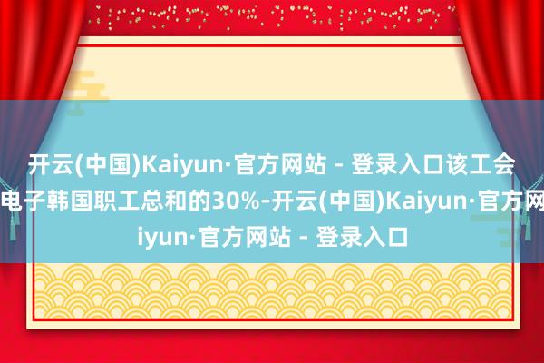 开云(中国)Kaiyun·官方网站 - 登录入口该工会会员约占三星电子韩国职工总和的30%-开云(中国)Kaiyun·官方网站 - 登录入口